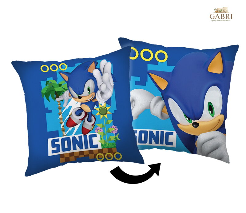Jerry Fabrics Polštářek Sonic 40x40 cm