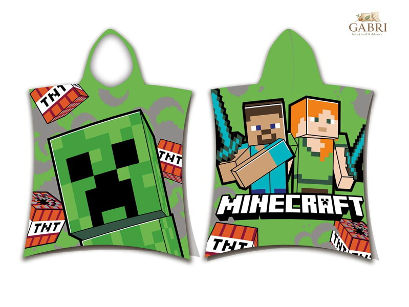 Pončo Minecraft TNT 50x115 cm