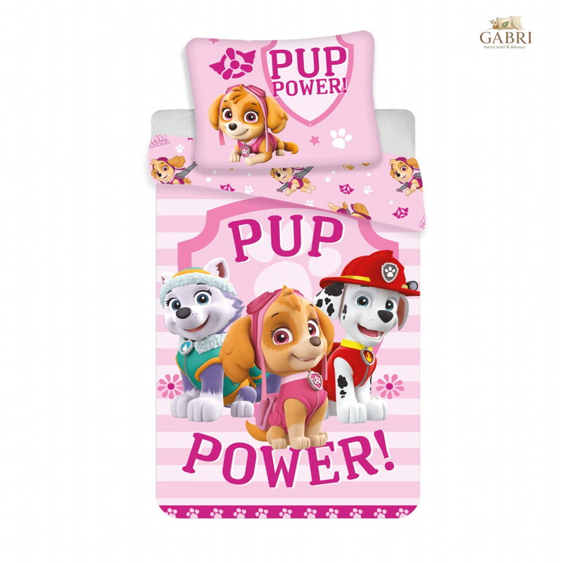 Jerry Fabrics Povlečení Paw Patrol 122 140x200, 70x90 cm
