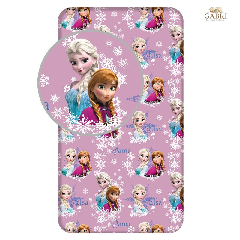 Jerry Fabrics Prostěradlo Frozen Duo Sisters 02 90x200x25 cm