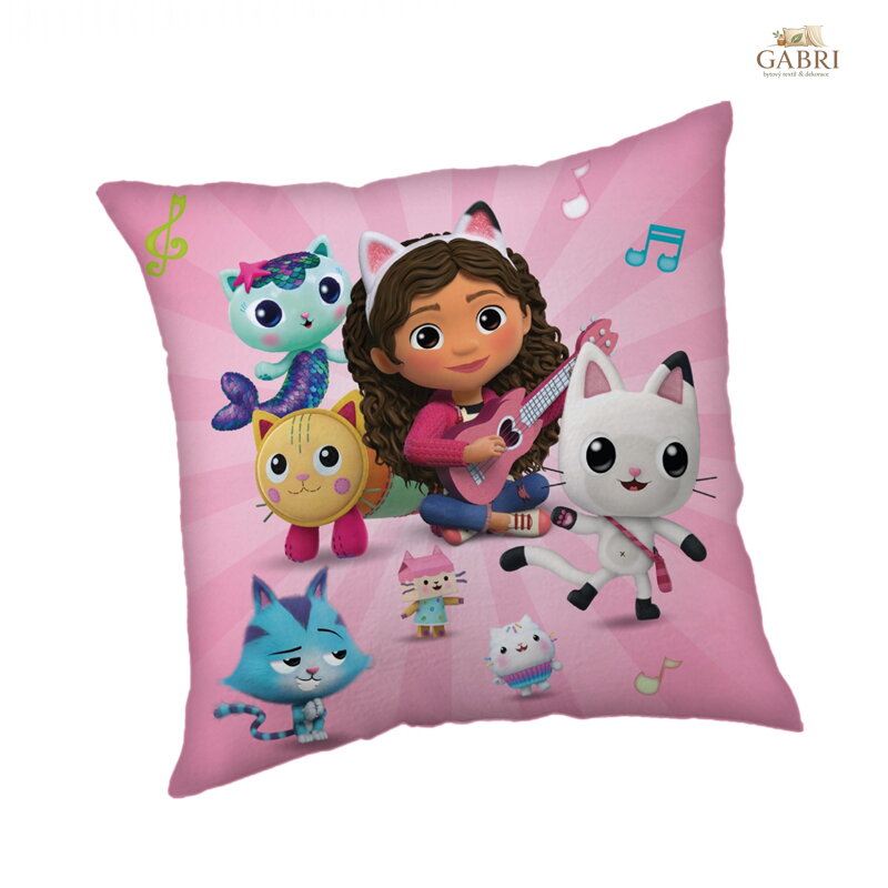 Jerry Fabrics Polštářek Gabbys Dollhouse 02 40x40 cm