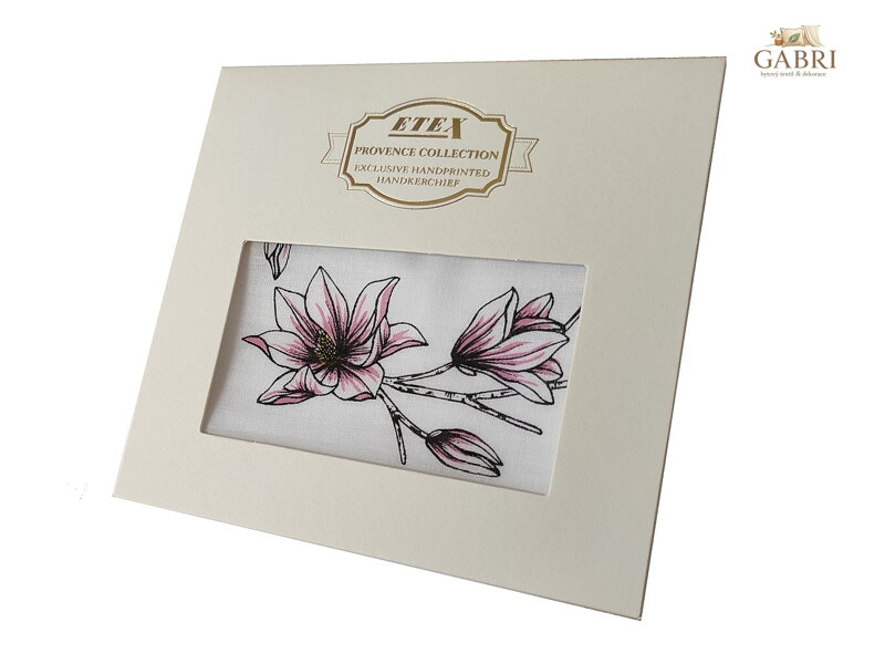 ETEX s.r.o. Kapesník L35 dárková krabička Magnolie (1 ks)