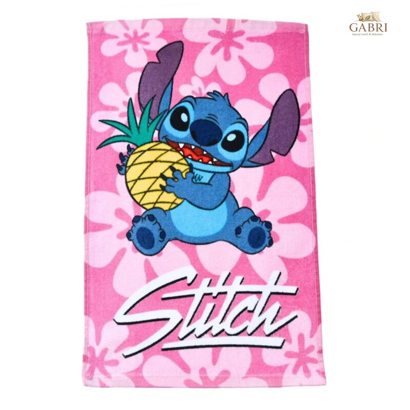 Carbotex Dětský ručník Lilo a Stitch Mazlík Ananas 30x50 cm