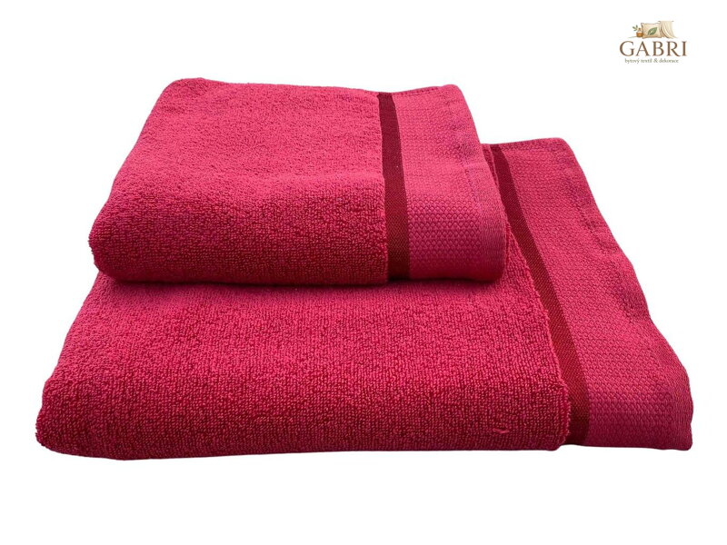 Jerry Fabrics Osuška Color 70x140 cm tmavě vínová