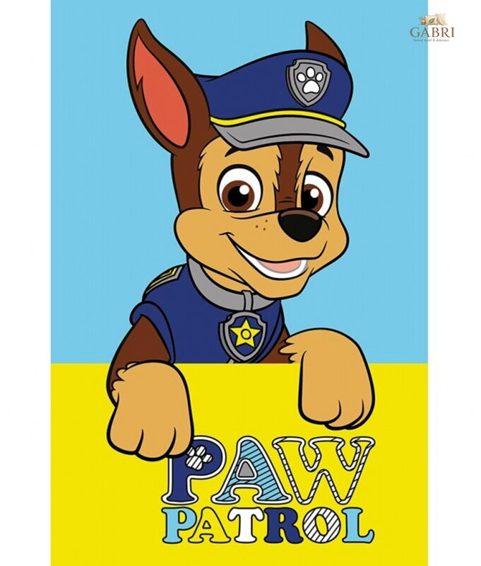 Carbotex Dětský ručník Tlapková Patrola Policista Chase 30x50 cm