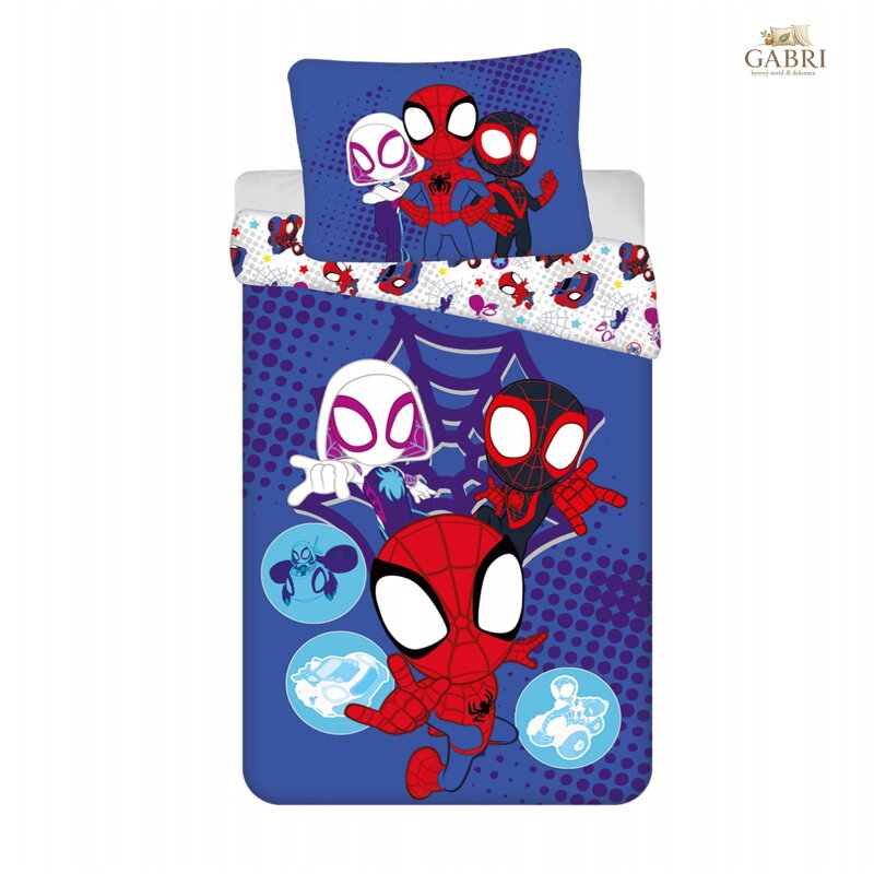 Jerry Fabrics Povlečení Spidey 140x200, 70x90 cm