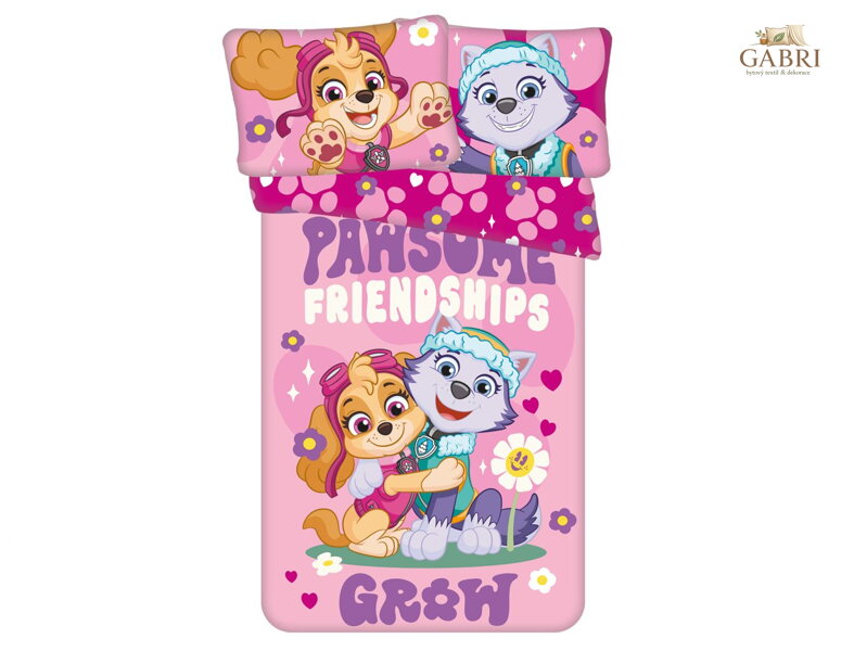 Povlečení do postýlky Paw Patrol 578 baby 100x135, 40x60 cm