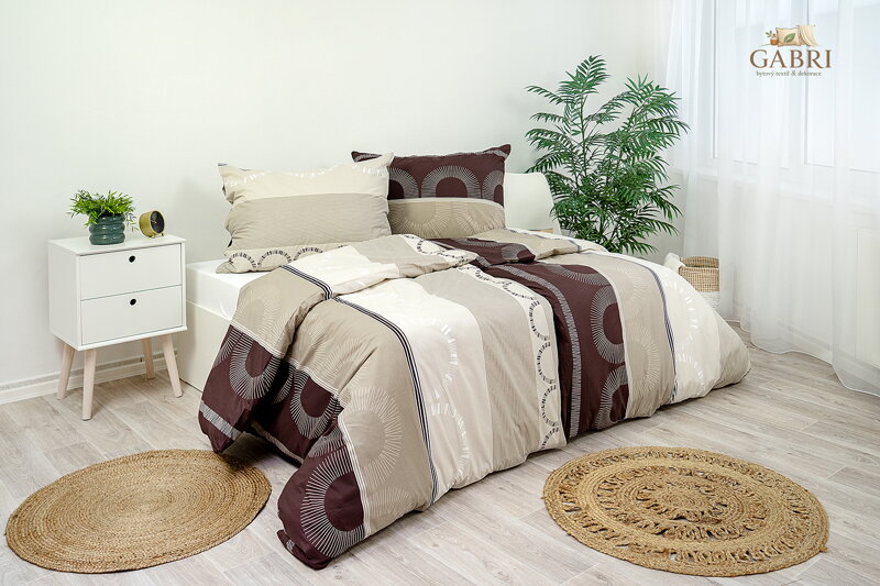 Povlak na polštář bavlněný Stanex machiato (LS274), 40 x 40 cm, Knoflíkové