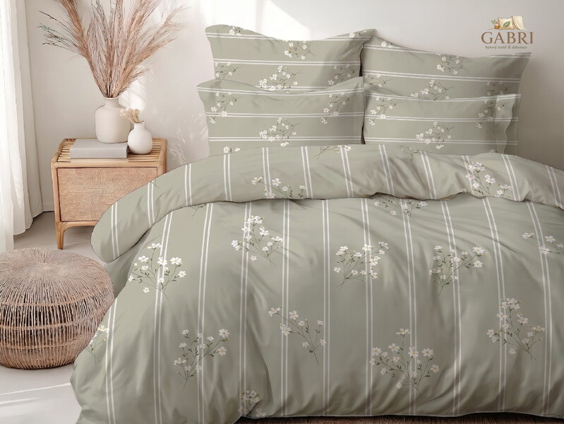 Ložní povlečení krepové Stanex Bianca (LS450), 140 x 200 + 90 x 70, Knoflíkové