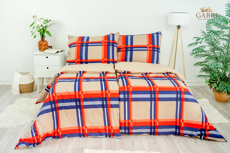 Ložní povlečení bavlněné Stanex Cambridge (LS172), 140 x 200 + 90 x 70, Knoflíkové