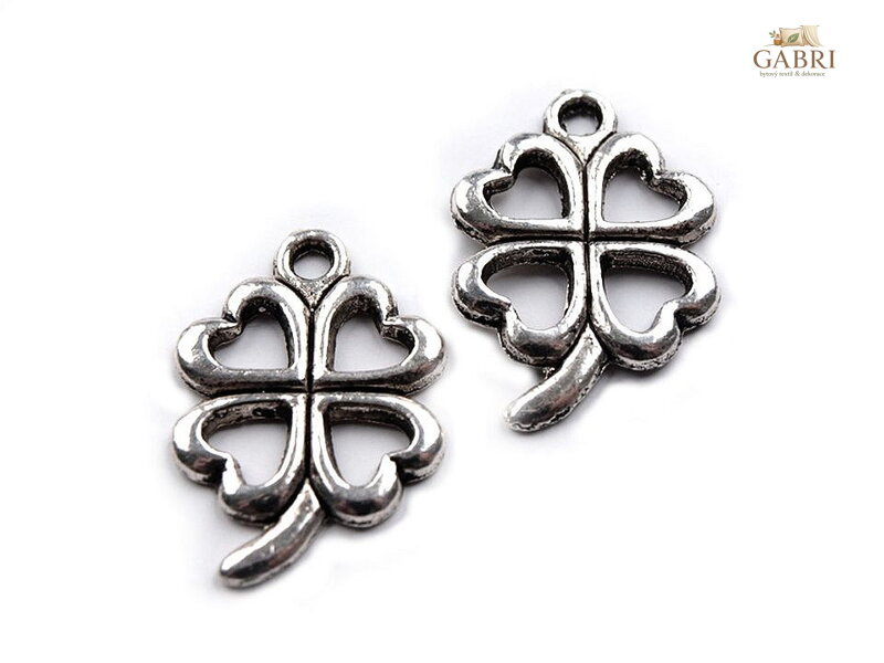 Přívěsek čtyřlístek 15x21 mm
