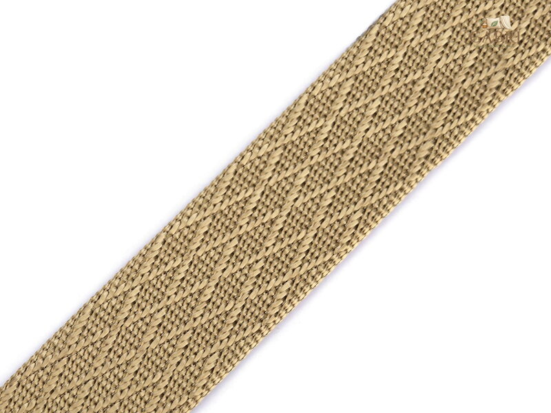 Oboustranný popruh lesklý šíře 38 mm