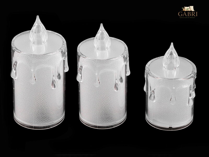 LED svíčka na baterky Ø3,6 cm