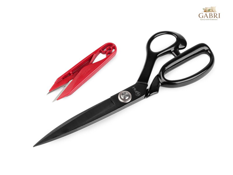 Krejčovské nůžky PIN délka 27; 28 cm a cvakačky v krabičce