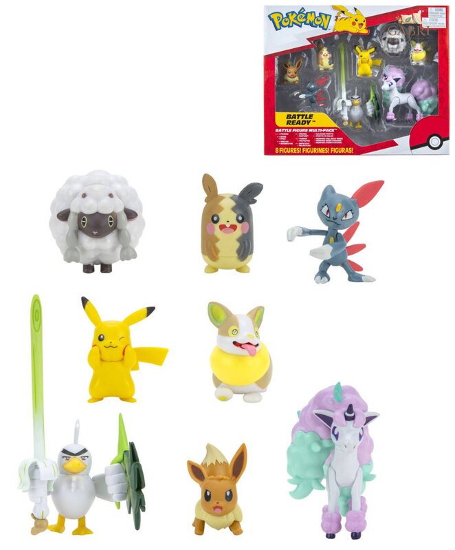 Pokémon akční figurky Battle Ready set 8ks plast v krabici