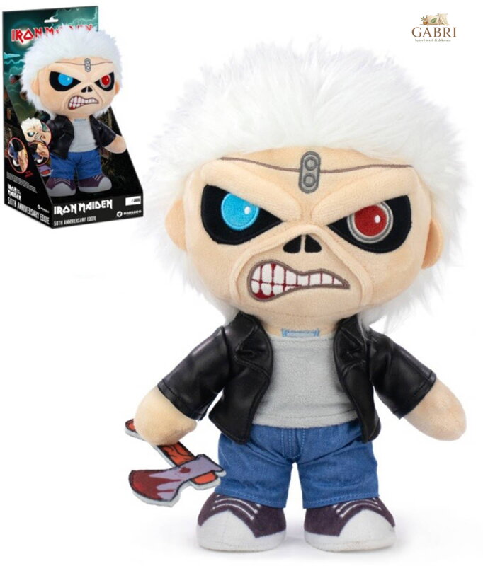 PLYŠ Iron Maiden Eddie 26cm na baterie Světlo Zvuk *PLYŠOVÉ HRAČKY*