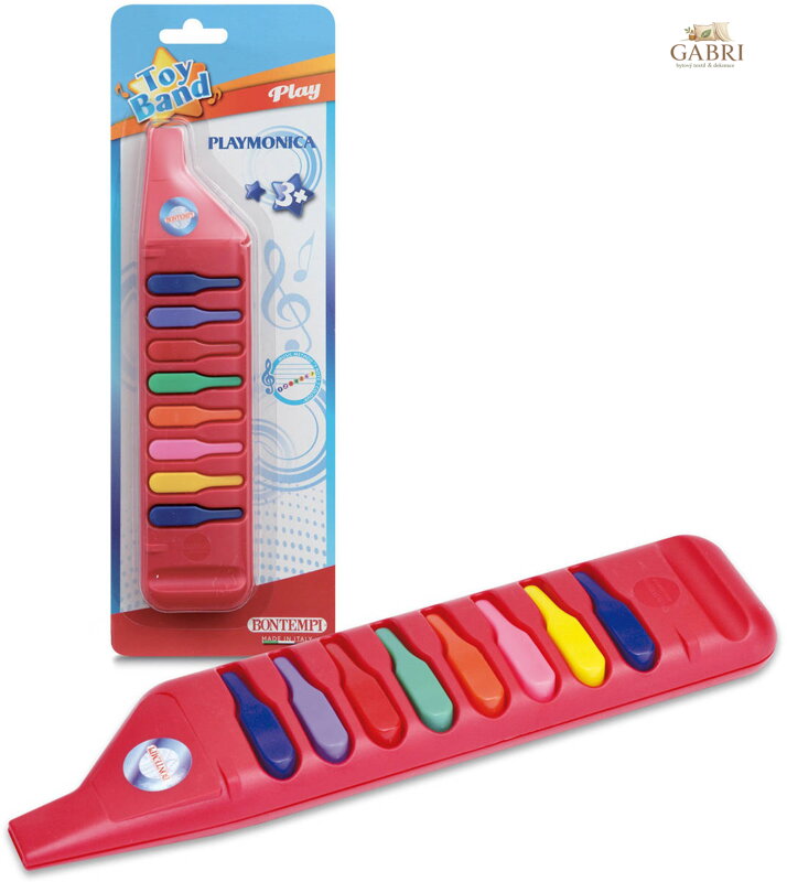 BONTEMPI Foukací klávesová harmonika 8 kláves *HUDEBNÍ NÁSTROJE*