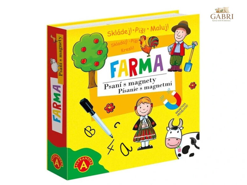 ALEXANDER Psaní s magnety Farma skládej, piš, maluj!