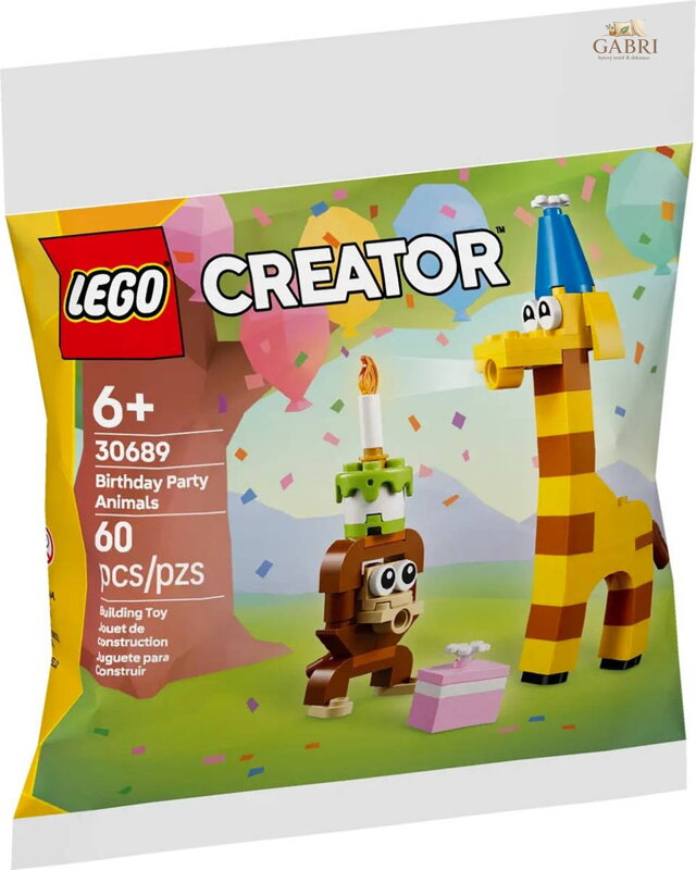 LEGO CREATOR Zvířátka na narozeninové oslavě 30689 STAVEBNICE