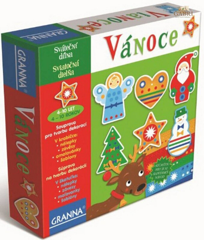 GRANNA Vánoce kreativní sada vánoční dílna výroba dekorace karton