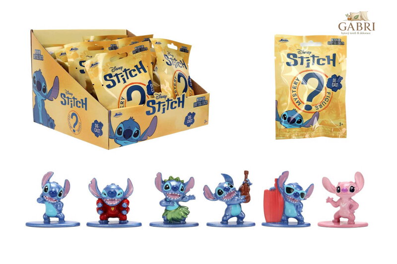 JADA Stitch Nanofigurka kovová s překvapením v sáčku 6 druhů