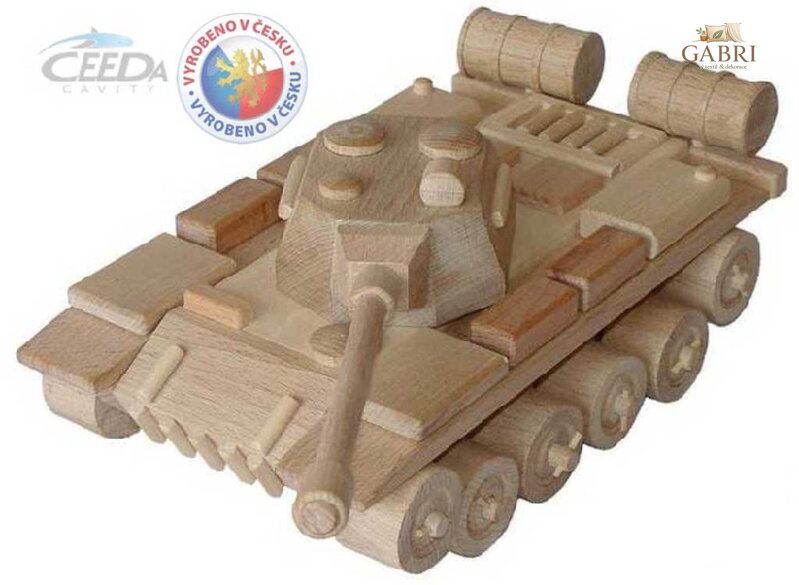CEEDA DŘEVO Tank RUSKÝ *DŘEVĚNÉ HRAČKY*