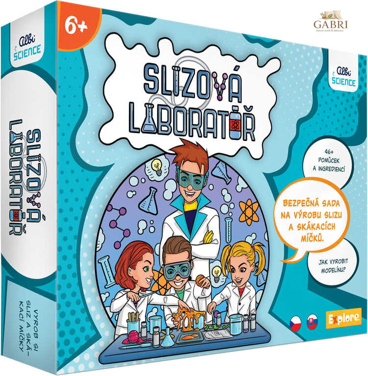 ALBI Science Slizová laboratoř experimentální vědecký set v krabici