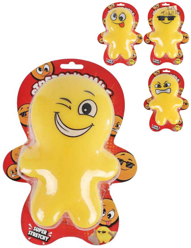 Mega squeeze panáček strečový emoji antistresový mačkací 4 druhy