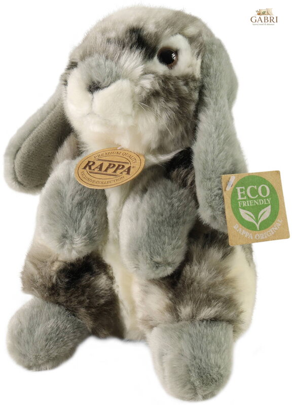 PLYŠ Králíček šedý 19cm Eco-Friendly *PLYŠOVÉ HRAČKY*