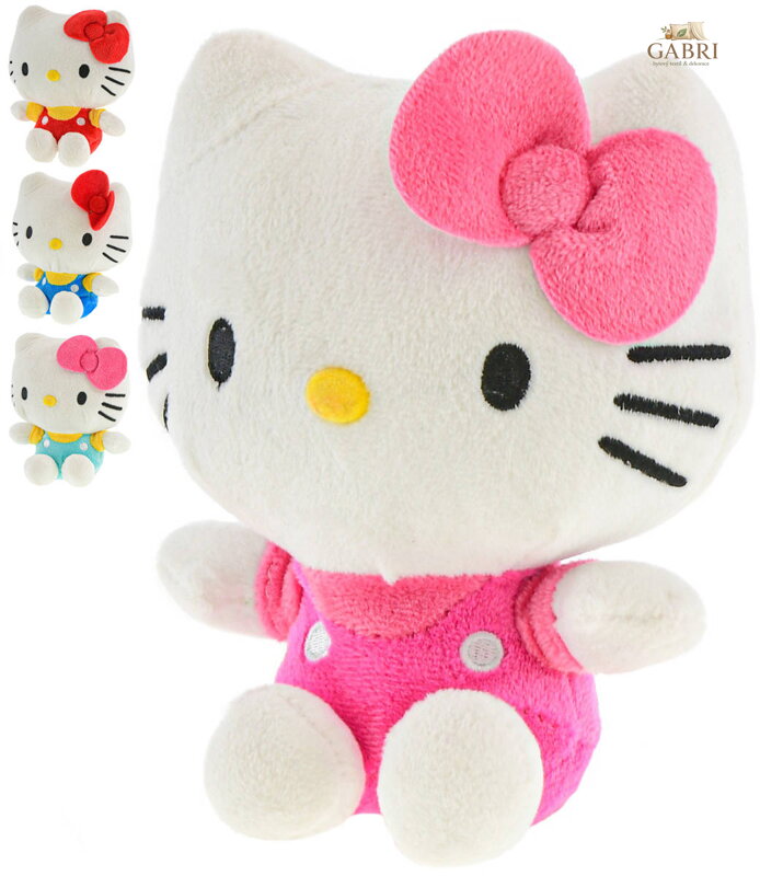 PLYŠ Kočička Hello Kitty sedící 16cm 4 barvy *PLYŠOVÉ HRAČKY*