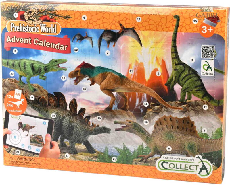 MAC TOYS Kalendář adventní dinosauři 24 zvířátek s doplňky