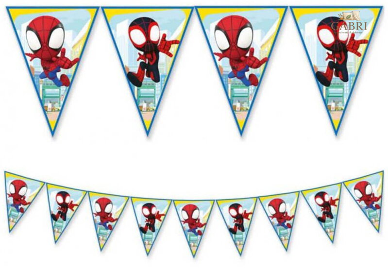 PROCOS Girlanda vlaječková Spidey ozdobný závěs dekorace na párty