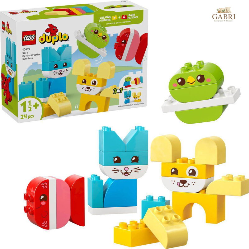 LEGO DUPLO Roztomilí kreativní mazlíčci 3v1 10477 STAVEBNICE