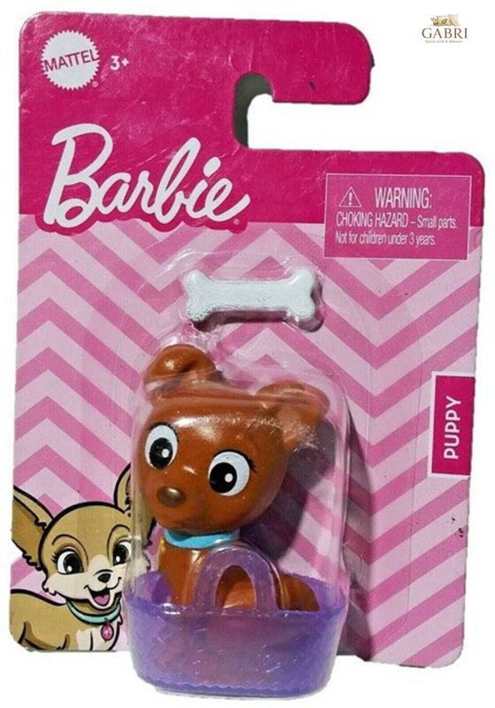 MATTEL BRB Barbie pejsek Puppy domácí mazlíček zvířátko v košíčku