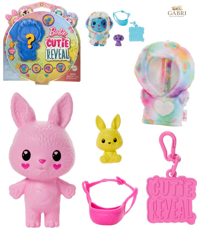 MATTEL BRB Barbie Cutie Reveal barevné sny mazlíčci zvířátko s doplňky 4 druhy
