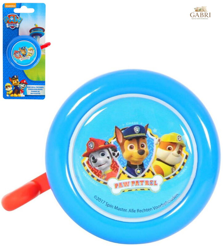 VOLARE Zvonek na dětské kolo Tlapková Patrola (Paw Patrol) modrý