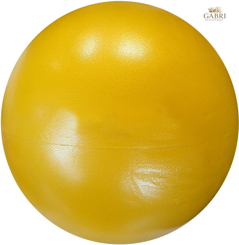 KUBISPORT Míč gymnastický žlutý 20cm fitness balon rehabilitační do 100kg