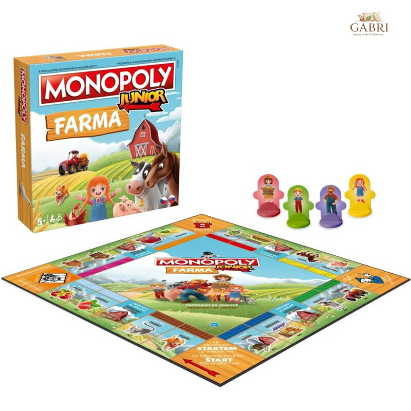 HASBRO HRA Monopoly Junior Farma CZ *SPOLEČENSKÉ HRY*