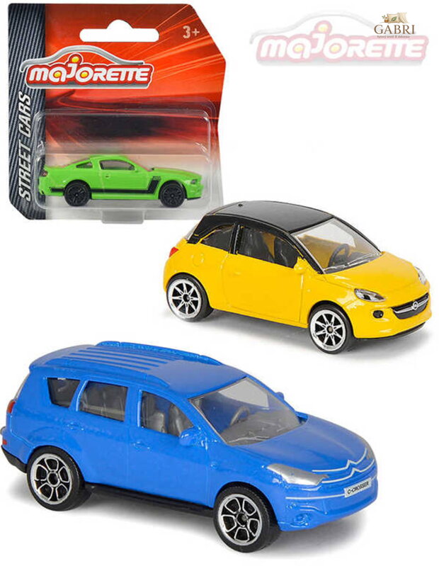 MAJORETTE Auto 7,5cm Street Cars kovové 1:64 volný chod 18 druhů