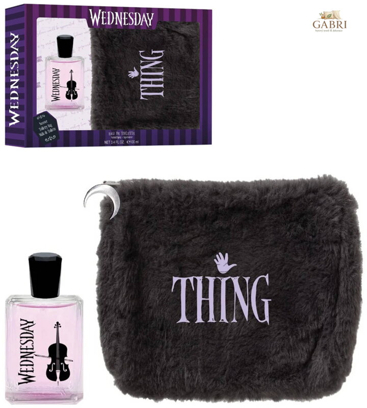 Toaletní voda EDT 100ml Wednesday dětský dárkový set s taškou