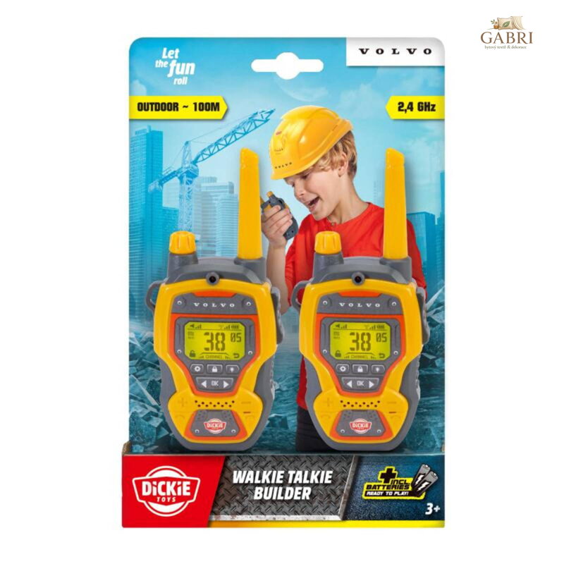 DICKIE Vysílačky dětské Walkie Talkie Constructor 2ks 2,4GHz na baterie Zvuk