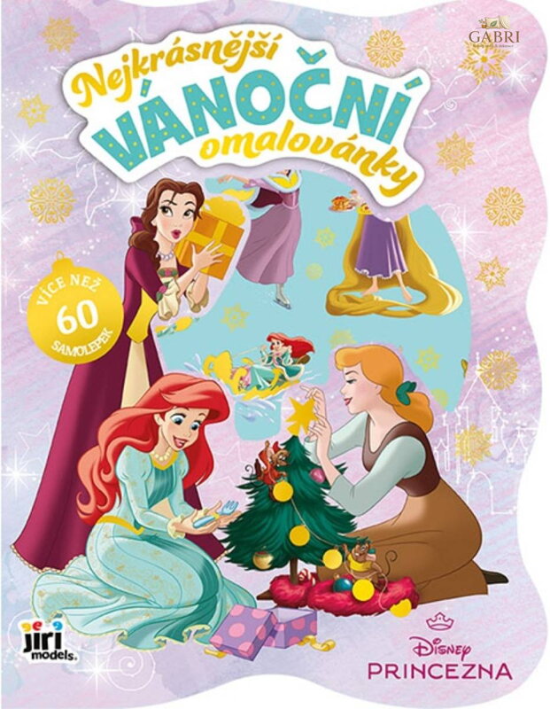 JIRI MODELS Nejkrásnější vánoční omalovánky Disney Princezny