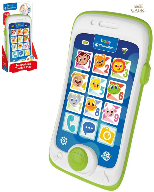 CLEMENTONI CLEMMY Baby můj první smartphone na baterie LED Světlo Zvuk