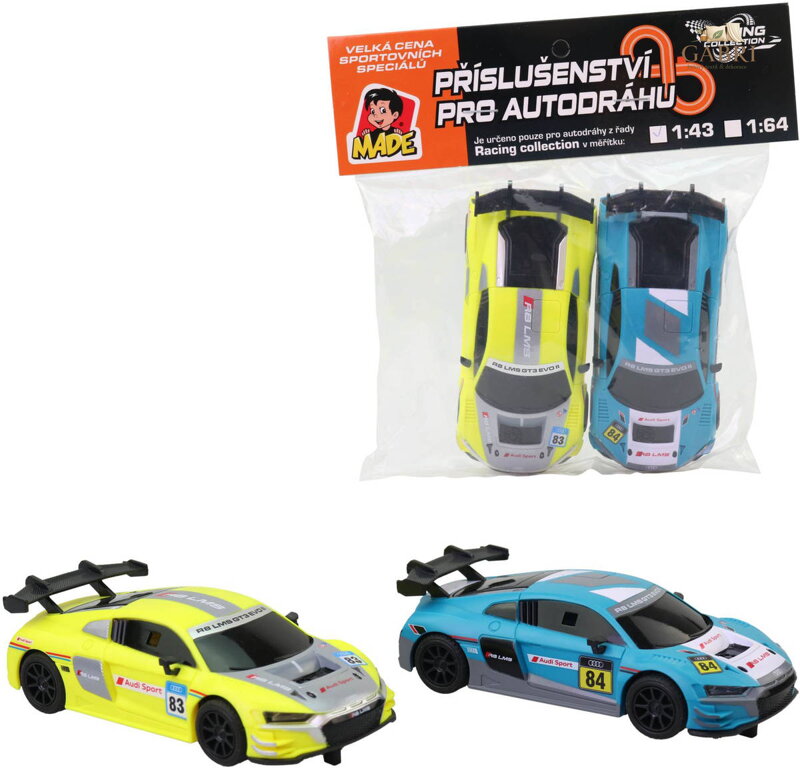 Autodráha Racing Collection Audi 1:43 náhradní díly autíčka II. set 2ks