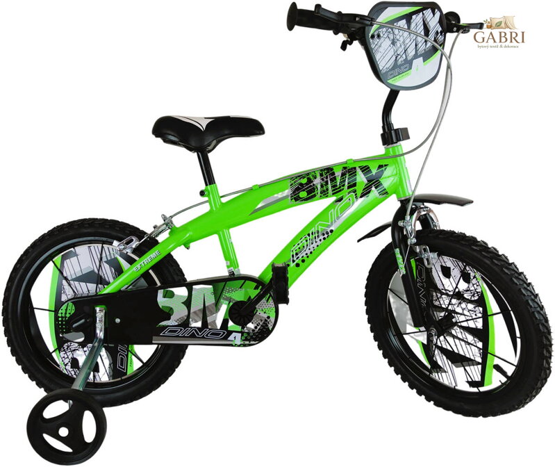 ACRA Kolo DINO BIKES BMX 12" chlapecké zelené balanční kolečka CSK5125