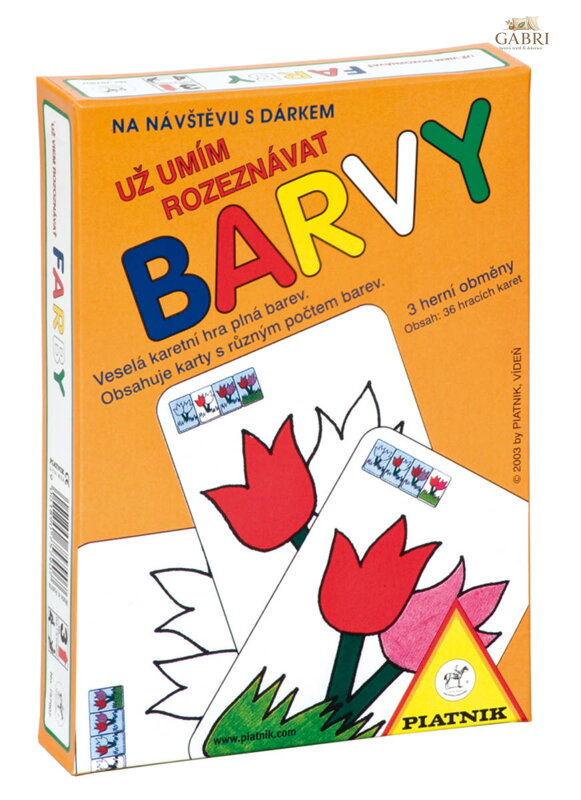 PIATNIK Hra Už umím rozeznávat barvy Karty