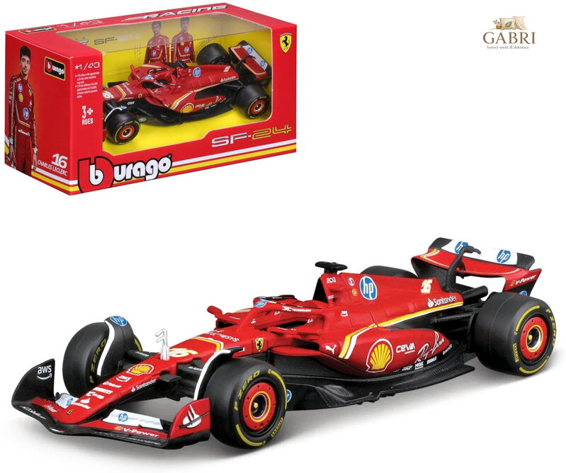 BBURAGO Auto F1 Team Ferrari Scuderia SF-24 Charles Leclerc kov