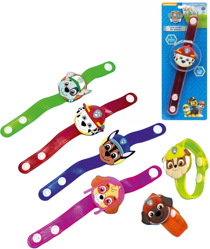 Náramek Tlapková Patrola (Paw Patrol) na ruku 6 druhů LED Světlo