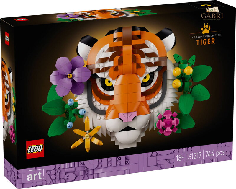 LEGO ART Kolekce zvířat Tygr 31217 STAVEBNICE