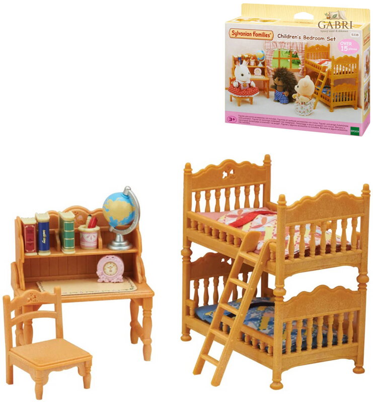 Sylvanian Families dětský pokoj s palandou herní set nábytek s doplňky